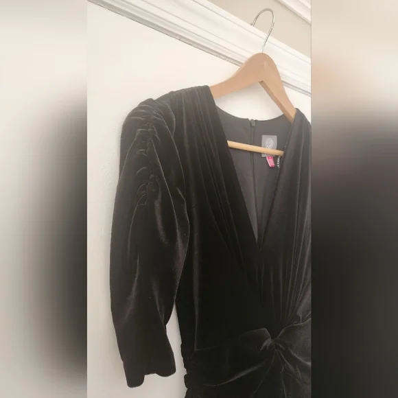 Vince Camuto Velvet Knot-Waist Jumpsuit - Picture 2 of 7